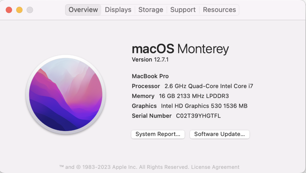 Mac OS Upgrade